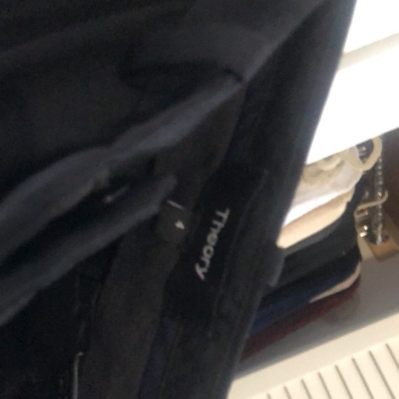 Theory black pants, size 4, flattering fit. - Picture 2 of 4
